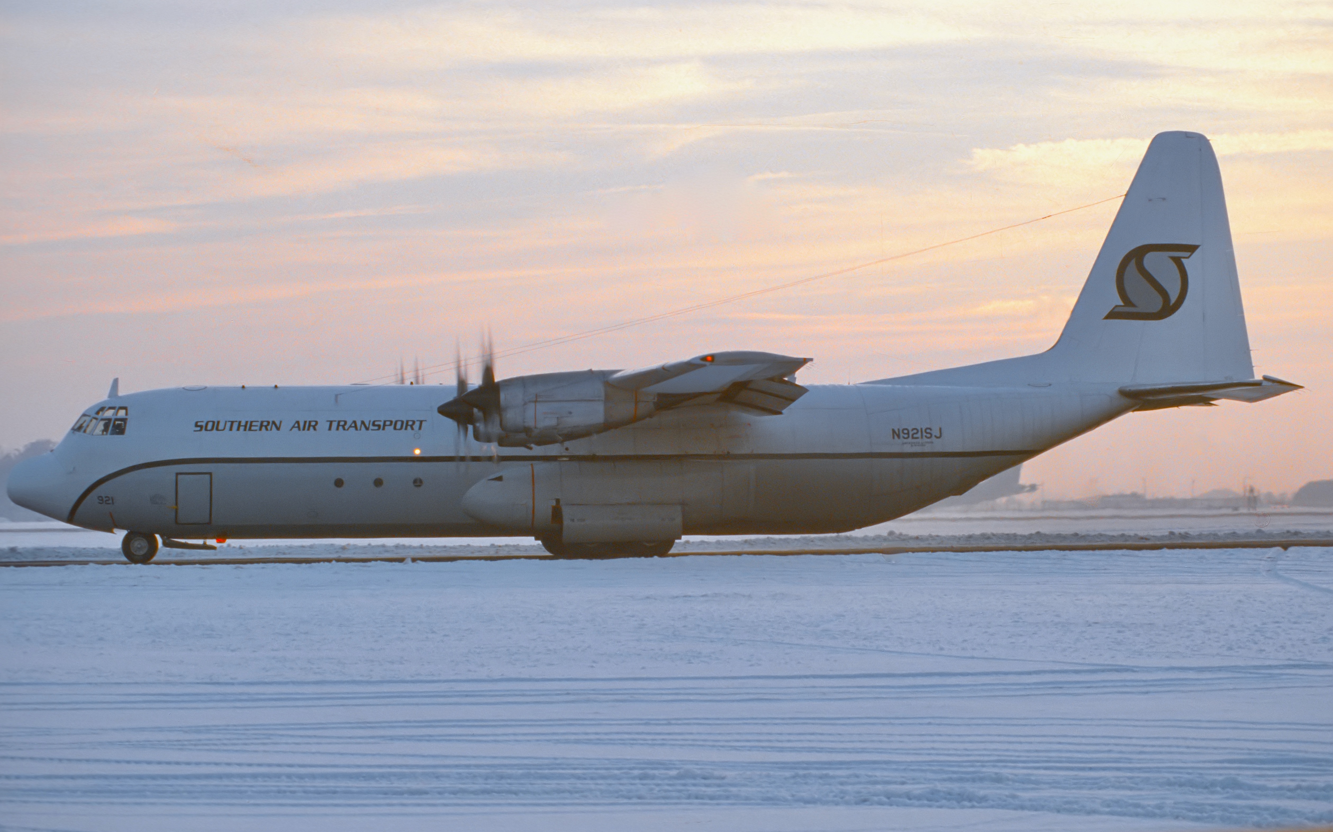 Southern Air Transport Hercules cargo aircraft.