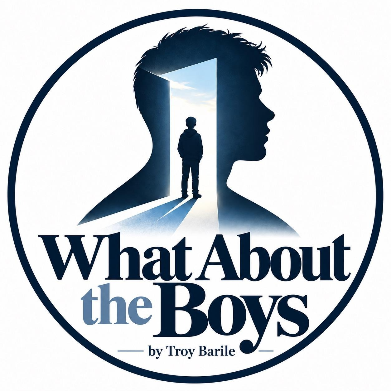 What About the Boys? by Troy Barile logo