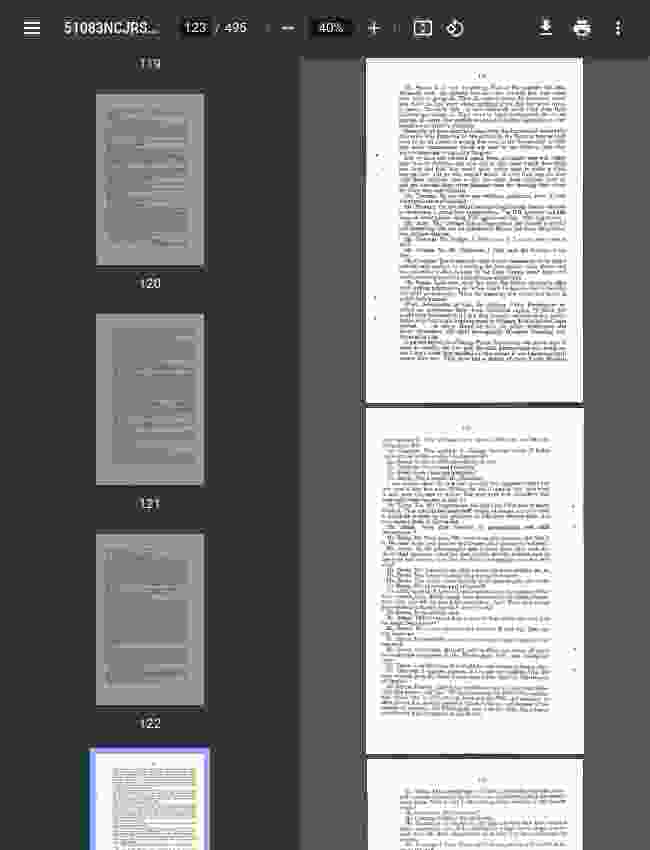 Federal hearing record reproducing contemporary reporting about Boys Farm financing.
